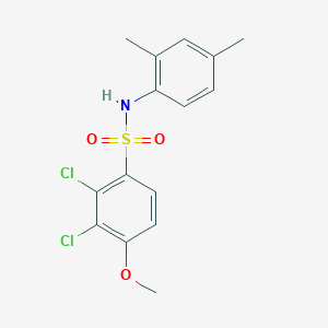 molecular formula C15H15Cl2NO3S B4069374 2,3-dichloro-N-(2,4-dimethylphenyl)-4-methoxybenzenesulfonamide 