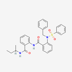 molecular formula C31H31N3O4S B4069377 2-[benzyl(phenylsulfonyl)amino]-N-{2-[(sec-butylamino)carbonyl]phenyl}benzamide 