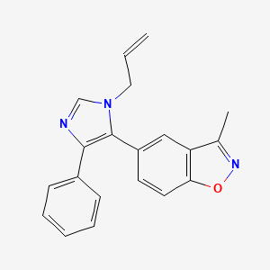 molecular formula C20H17N3O B4069532 5-(1-allyl-4-phenyl-1H-imidazol-5-yl)-3-methyl-1,2-benzisoxazole 