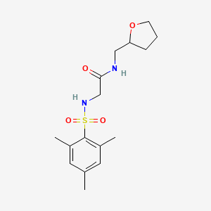 molecular formula C16H24N2O4S B4069549 N~2~-(mesitylsulfonyl)-N~1~-(tetrahydro-2-furanylmethyl)glycinamide 