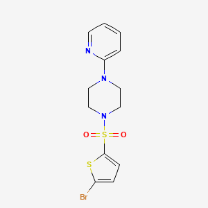 molecular formula C13H14BrN3O2S2 B4069554 1-[(5-bromo-2-thienyl)sulfonyl]-4-(2-pyridinyl)piperazine 