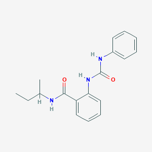 molecular formula C18H21N3O2 B4069564 2-[(anilinocarbonyl)amino]-N-(sec-butyl)benzamide 