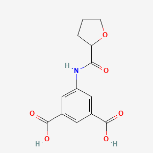 molecular formula C13H13NO6 B4069704 5-[(tetrahydro-2-furanylcarbonyl)amino]isophthalic acid 