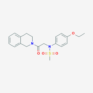 N-[2-(3,4-dihydroisoquinolin-2(1H)-yl)-2-oxoethyl]-N-(4-ethoxyphenyl)methanesulfonamide