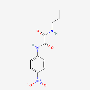 molecular formula C11H13N3O4 B4069854 N-(4-nitrophenyl)-N'-propylethanediamide 