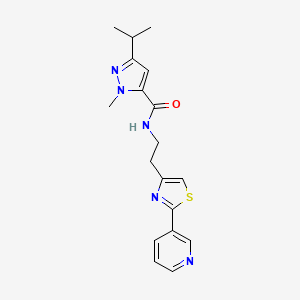 molecular formula C18H21N5OS B4069880 3-isopropyl-1-methyl-N-[2-(2-pyridin-3-yl-1,3-thiazol-4-yl)ethyl]-1H-pyrazole-5-carboxamide 