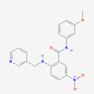 molecular formula C20H18N4O4 B4069881 N-(3-methoxyphenyl)-5-nitro-2-[(3-pyridinylmethyl)amino]benzamide 