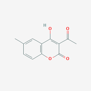 molecular formula C12H10O4 B4069917 3-acetyl-4-hydroxy-6-methyl-2H-chromen-2-one CAS No. 41773-41-5