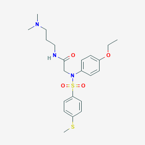 N-[3-(dimethylamino)propyl]-2-([4-(ethyloxy)phenyl]{[4-(methylsulfanyl)phenyl]sulfonyl}amino)acetamide