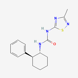 molecular formula C16H20N4OS B4069956 N-(3-methyl-1,2,4-thiadiazol-5-yl)-N'-[(1R*,2S*)-2-phenylcyclohexyl]urea 