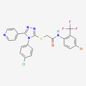 N-[4-bromo-2-(trifluoromethyl)phenyl]-2-{[4-(4-chlorophenyl)-5-(4-pyridinyl)-4H-1,2,4-triazol-3-yl]thio}acetamide