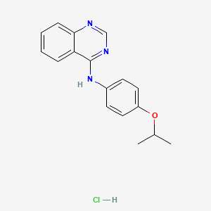molecular formula C17H18ClN3O B4069987 N-(4-isopropoxyphenyl)-4-quinazolinamine hydrochloride 