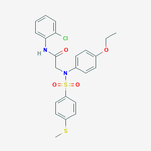 N-(2-chlorophenyl)-2-([4-(ethyloxy)phenyl]{[4-(methylsulfanyl)phenyl]sulfonyl}amino)acetamide