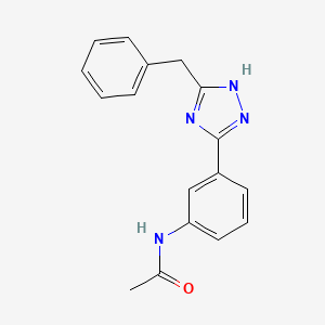 molecular formula C17H16N4O B4070050 N-[3-(3-benzyl-1H-1,2,4-triazol-5-yl)phenyl]acetamide 
