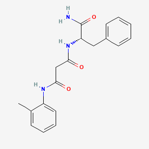 molecular formula C19H21N3O3 B4070088 N-[(1S)-2-amino-1-benzyl-2-oxoethyl]-N'-(2-methylphenyl)malonamide 