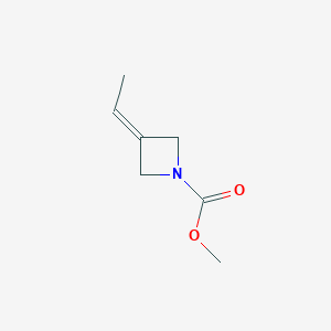 molecular formula C7H11NO2 B040701 3-乙叉基氮杂环丁烷-1-甲酸甲酯 CAS No. 118973-04-9