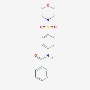 molecular formula C17H18N2O4S B407013 N-[4-(4-morpholinylsulfonyl)phenyl]benzamide CAS No. 332039-68-6