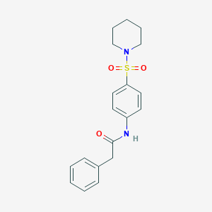 2-phenyl-N-[4-(1-piperidinylsulfonyl)phenyl]acetamide