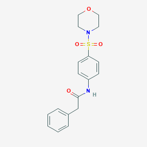 molecular formula C18H20N2O4S B407017 N-[4-(4-morpholinylsulfonyl)phenyl]-2-phenylacetamide 