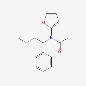 molecular formula C17H19NO2 B4070266 N-2-furyl-N-(3-methyl-1-phenyl-3-buten-1-yl)acetamide 