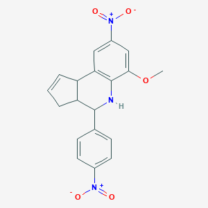 6-methoxy-8-nitro-4-(4-nitrophenyl)-3a,4,5,9b-tetrahydro-3H-cyclopenta[c]quinoline