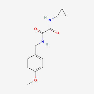 molecular formula C13H16N2O3 B4070394 N-cyclopropyl-N'-(4-methoxybenzyl)ethanediamide 