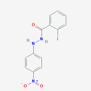 molecular formula C13H10IN3O3 B407041 2-iodo-N'-(4-nitrophenyl)benzohydrazide 