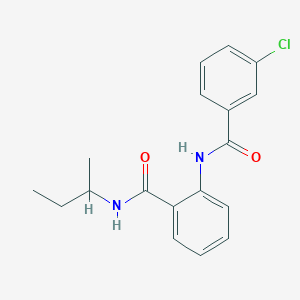 N-(sec-butyl)-2-[(3-chlorobenzoyl)amino]benzamide