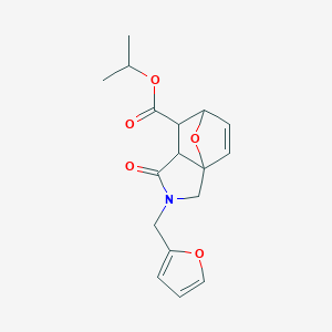 molecular formula C17H19NO5 B4070450 isopropyl 3-(2-furylmethyl)-4-oxo-10-oxa-3-azatricyclo[5.2.1.0~1,5~]dec-8-ene-6-carboxylate 