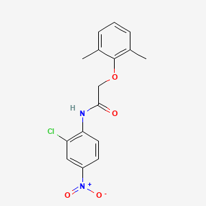 molecular formula C16H15ClN2O4 B4070486 N-(2-chloro-4-nitrophenyl)-2-(2,6-dimethylphenoxy)acetamide 
