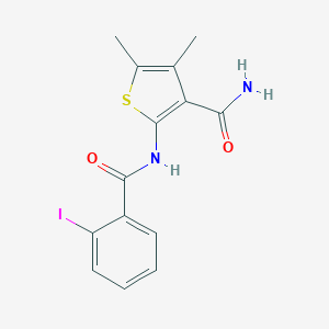 2-[(2-Iodobenzoyl)amino]-4,5-dimethyl-3-thiophenecarboxamide