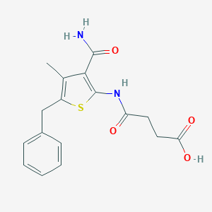 4-{[3-(Aminocarbonyl)-5-benzyl-4-methyl-2-thienyl]amino}-4-oxobutanoic acid