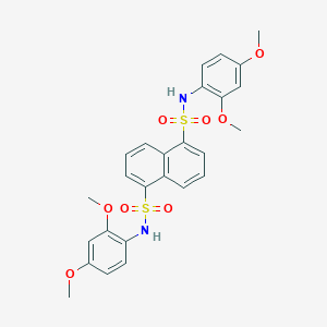 N1,N5-bis(2,4-dimethoxyphenyl)naphthalene-1,5-disulfonamide