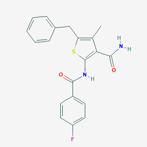5-Benzyl-2-[(4-fluorobenzoyl)amino]-4-methyl-3-thiophenecarboxamide