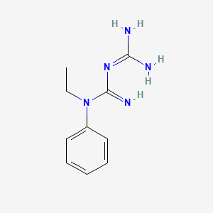 molecular formula C10H15N5 B4070580 N-ethyl-N-phenylimidodicarbonimidic diamide 