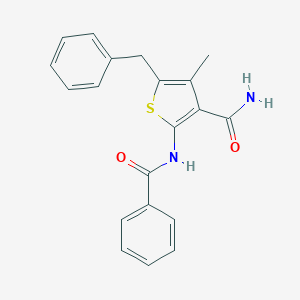 2-(Benzoylamino)-5-benzyl-4-methyl-3-thiophenecarboxamide
