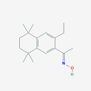 molecular formula C18H27NO B407063 (1E)-1-(3-ethyl-5,5,8,8-tetramethyl-5,6,7,8-tetrahydronaphthalen-2-yl)-N-hydroxyethanimine CAS No. 351498-00-5