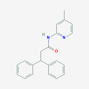 molecular formula C21H20N2O B407069 N-(4-methylpyridin-2-yl)-3,3-diphenylpropanamide CAS No. 333431-73-5