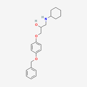 molecular formula C22H29NO3 B4070729 1-[4-(benzyloxy)phenoxy]-3-(cyclohexylamino)-2-propanol 