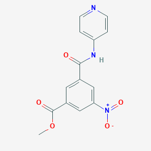 molecular formula C14H11N3O5 B407076 Methyl 3-nitro-5-(pyridin-4-ylcarbamoyl)benzoate 