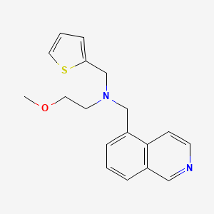 molecular formula C18H20N2OS B4070821 (isoquinolin-5-ylmethyl)(2-methoxyethyl)(2-thienylmethyl)amine 