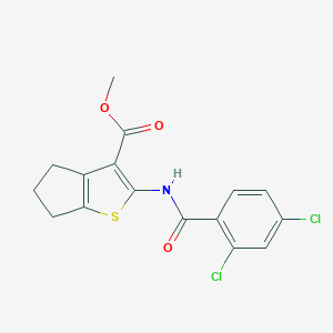 methyl 2-[(2,4-dichlorobenzoyl)amino]-5,6-dihydro-4H-cyclopenta[b]thiophene-3-carboxylate