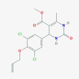 molecular formula C16H16Cl2N2O4 B4070842 methyl 4-[4-(allyloxy)-3,5-dichlorophenyl]-6-methyl-2-oxo-1,2,3,4-tetrahydro-5-pyrimidinecarboxylate 