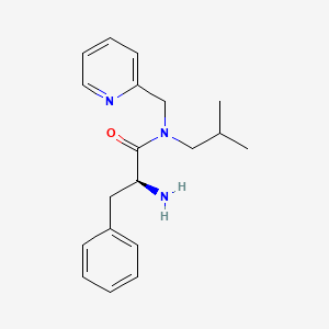 molecular formula C19H25N3O B4070869 (2S)-2-amino-N-isobutyl-3-phenyl-N-(pyridin-2-ylmethyl)propanamide 