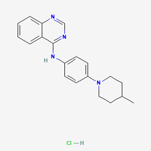 N-[4-(4-methyl-1-piperidinyl)phenyl]-4-quinazolinamine hydrochloride