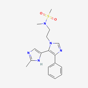 N-methyl-N-[2-(2-methyl-5'-phenyl-1H,3'H-4,4'-biimidazol-3'-yl)ethyl]methanesulfonamide