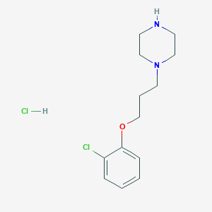 molecular formula C13H20Cl2N2O B4070986 1-[3-(2-chlorophenoxy)propyl]piperazine hydrochloride 