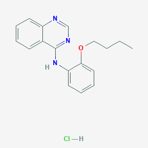 molecular formula C18H20ClN3O B4071062 N-(2-butoxyphenyl)-4-quinazolinamine hydrochloride 