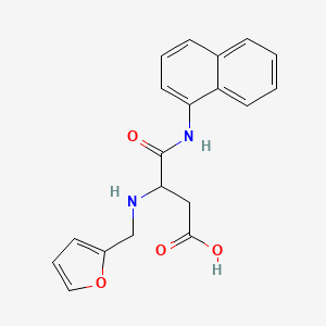 molecular formula C19H18N2O4 B4071063 N~2~-(2-furylmethyl)-N~1~-1-naphthyl-alpha-asparagine 