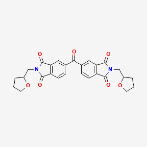 molecular formula C27H24N2O7 B4071069 5,5'-carbonylbis[2-(tetrahydro-2-furanylmethyl)-1H-isoindole-1,3(2H)-dione] 